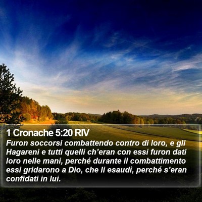 1 Cronache 5:20 RIV Bible Verse Image