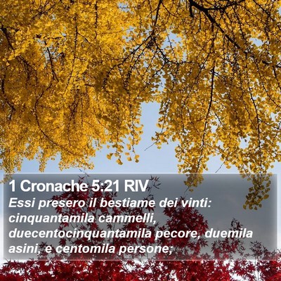 1 Cronache 5:21 RIV Bible Verse Image