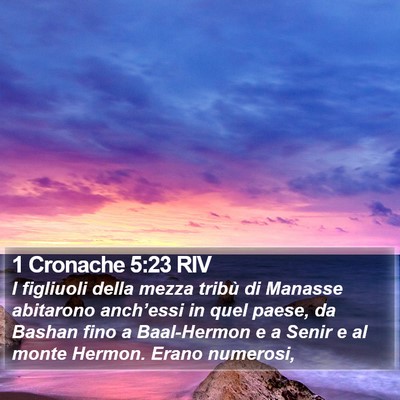 1 Cronache 5:23 RIV Bible Verse Image