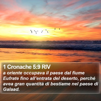 1 Cronache 5:9 RIV Bible Verse Image