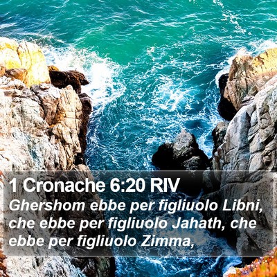 1 Cronache 6:20 RIV Bible Verse Image