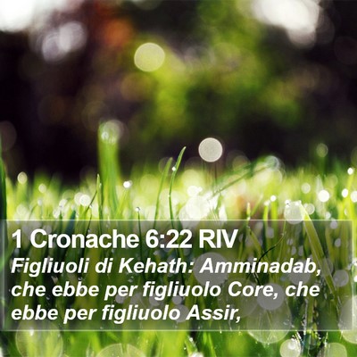 1 Cronache 6:22 RIV Bible Verse Image