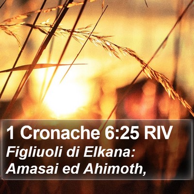 1 Cronache 6:25 RIV Bible Verse Image