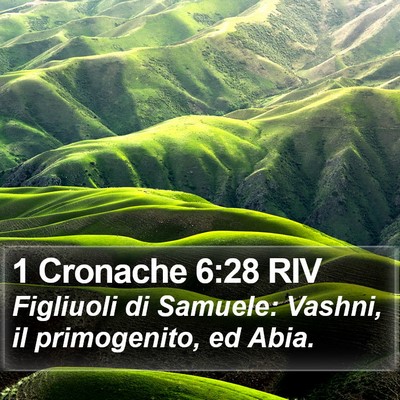 1 Cronache 6:28 RIV Bible Verse Image