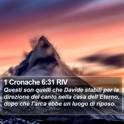 1 Cronache 6:31 RIV Bible Verse Image