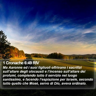 1 Cronache 6:49 RIV Bible Verse Image