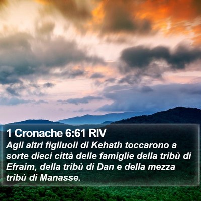 1 Cronache 6:61 RIV Bible Verse Image