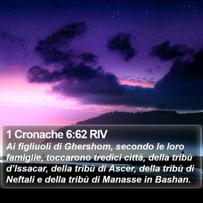 1 Cronache 6:62 RIV Bible Verse Image