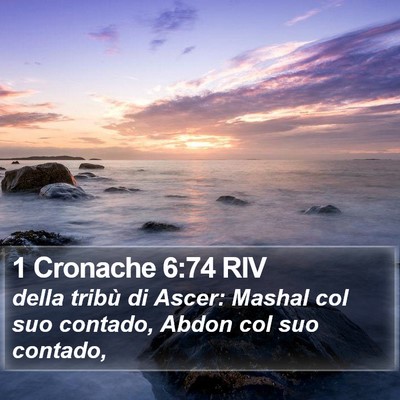 1 Cronache 6:74 RIV Bible Verse Image