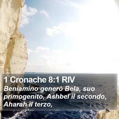 1 Cronache 8:1 RIV Bible Verse Image