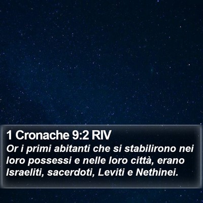 1 Cronache 9:2 RIV Bible Verse Image