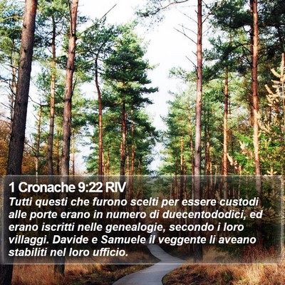 1 Cronache 9:22 RIV Bible Verse Image