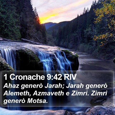 1 Cronache 9:42 RIV Bible Verse Image