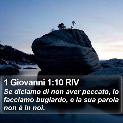 1 Giovanni 1:10 RIV Bible Verse Image