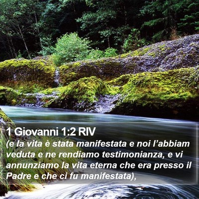 1 Giovanni 1:2 RIV Bible Verse Image