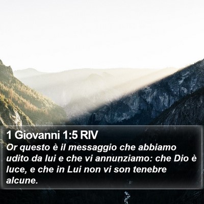 1 Giovanni 1:5 RIV Bible Verse Image