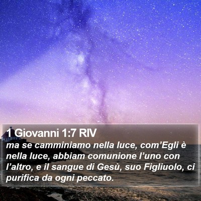 1 Giovanni 1:7 RIV Bible Verse Image