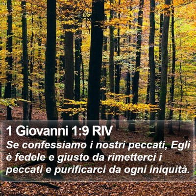 1 Giovanni 1:9 RIV Bible Verse Image