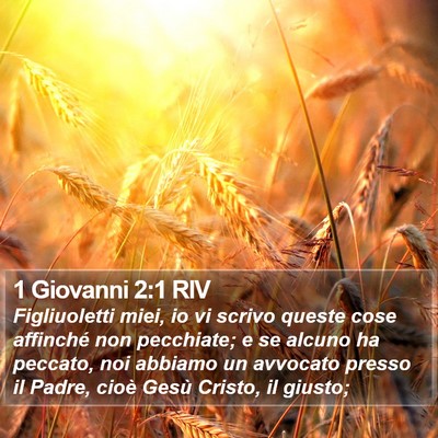 1 Giovanni 2:1 RIV Bible Verse Image