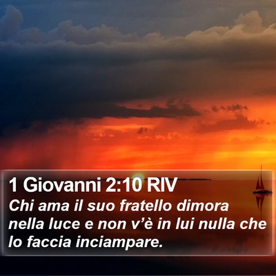 1 Giovanni 2:10 RIV Bible Verse Image