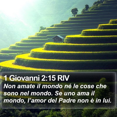 1 Giovanni 2:15 RIV Bible Verse Image