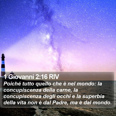 1 Giovanni 2:16 RIV Bible Verse Image