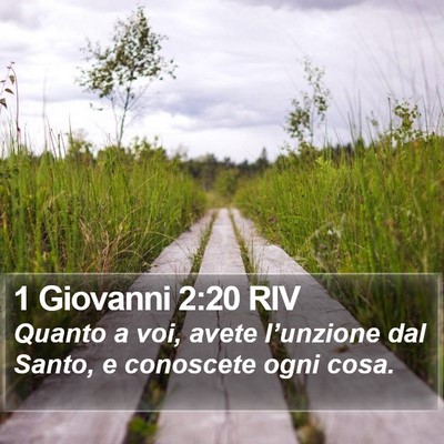1 Giovanni 2:20 RIV Bible Verse Image