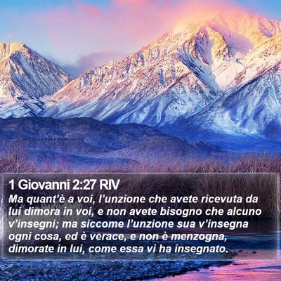 1 Giovanni 2:27 RIV Bible Verse Image