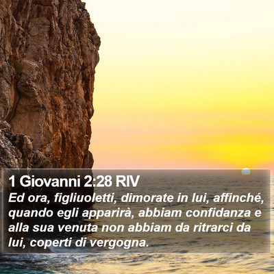 1 Giovanni 2:28 RIV Bible Verse Image