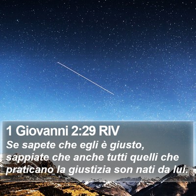 1 Giovanni 2:29 RIV Bible Verse Image