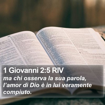 1 Giovanni 2:5 RIV Bible Verse Image