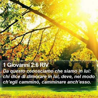 1 Giovanni 2:6 RIV Bible Verse Image