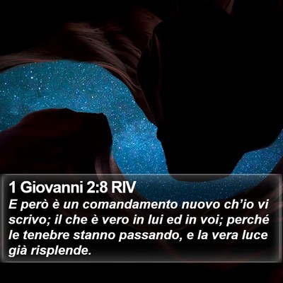 1 Giovanni 2:8 RIV Bible Verse Image
