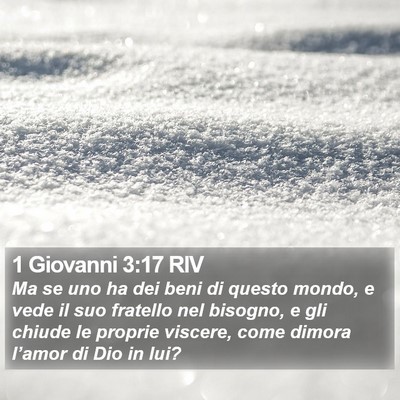 1 Giovanni 3:17 RIV Bible Verse Image
