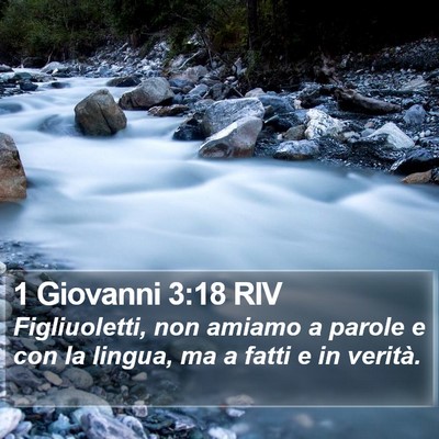 1 Giovanni 3:18 RIV Bible Verse Image