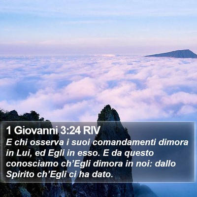 1 Giovanni 3:24 RIV Bible Verse Image