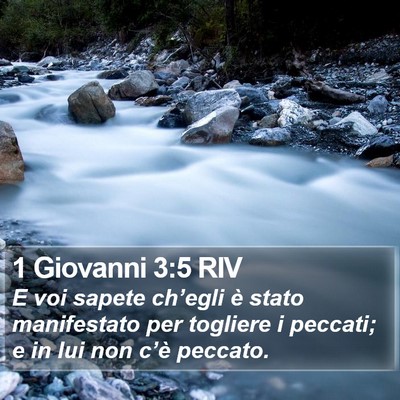 1 Giovanni 3:5 RIV Bible Verse Image