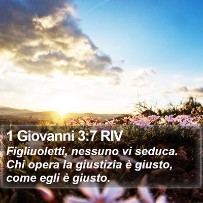 1 Giovanni 3:7 RIV Bible Verse Image