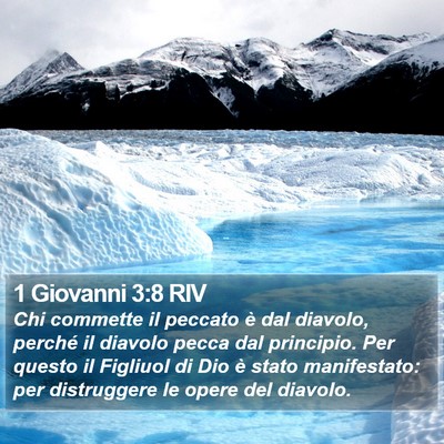 1 Giovanni 3:8 RIV Bible Verse Image