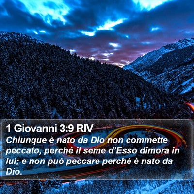1 Giovanni 3:9 RIV Bible Verse Image
