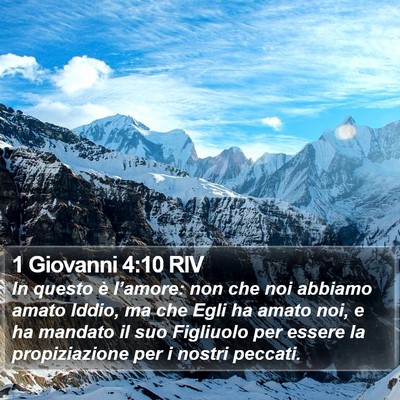 1 Giovanni 4:10 RIV Bible Verse Image