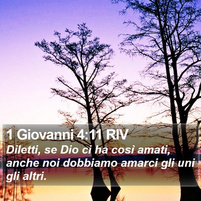 1 Giovanni 4:11 RIV Bible Verse Image
