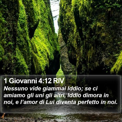 1 Giovanni 4:12 RIV Bible Verse Image