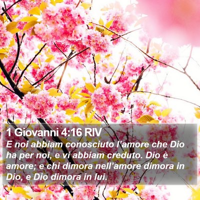 1 Giovanni 4:16 RIV Bible Verse Image