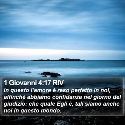 1 Giovanni 4:17 RIV Bible Verse Image