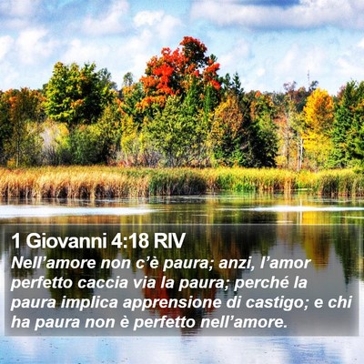 1 Giovanni 4:18 RIV Bible Verse Image