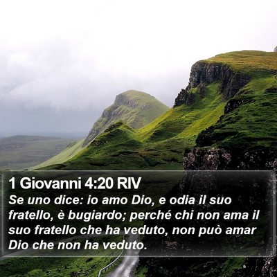 1 Giovanni 4:20 RIV Bible Verse Image