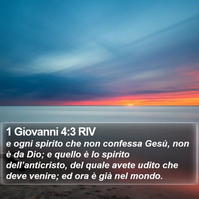 1 Giovanni 4:3 RIV Bible Verse Image