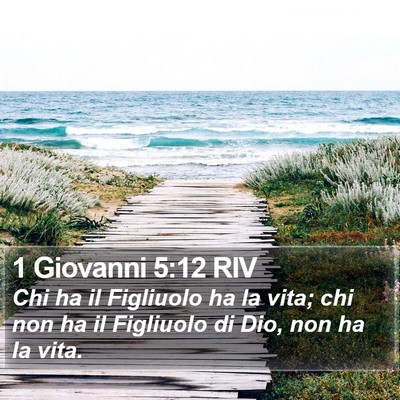 1 Giovanni 5:12 RIV Bible Verse Image