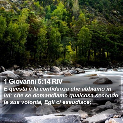 1 Giovanni 5:14 RIV Bible Verse Image